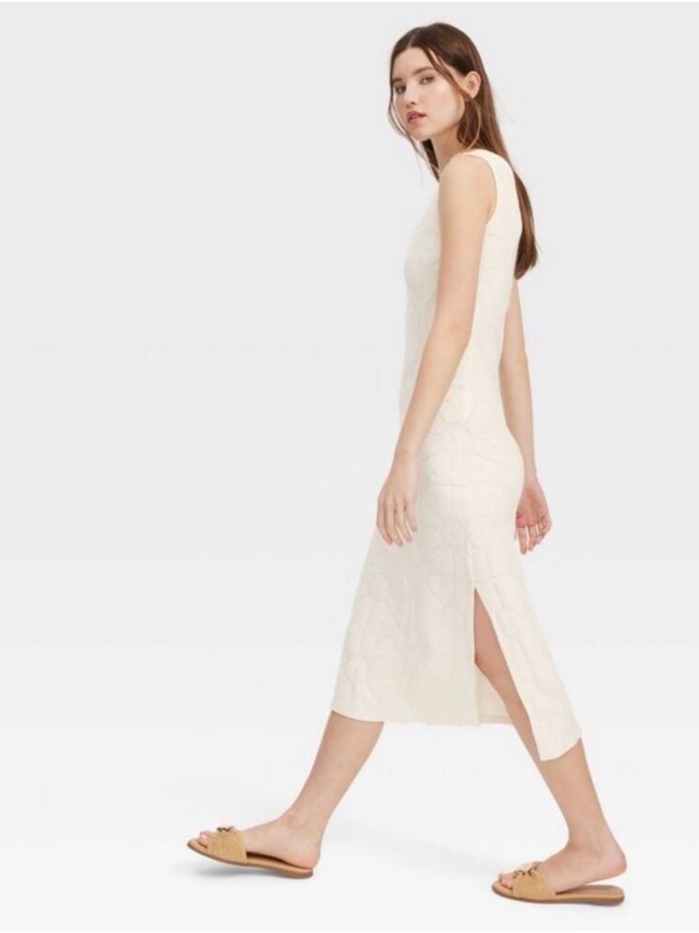 Roller Rabbit Cream Knit Tank Dress - Picture 3 of 4